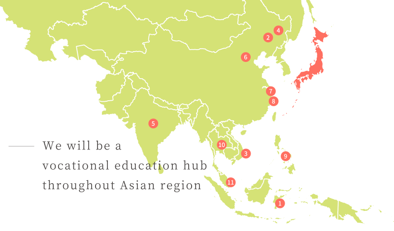 We will be a vocational education hub throughout Asian region 