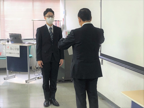 新入教職員入職式とガイダンス